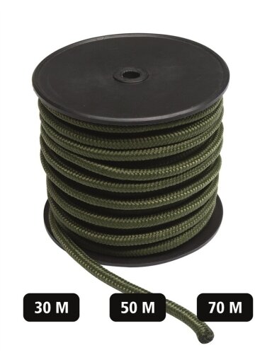 MIL-TEC Komando Virvė 5mm (70m) alyvžalia