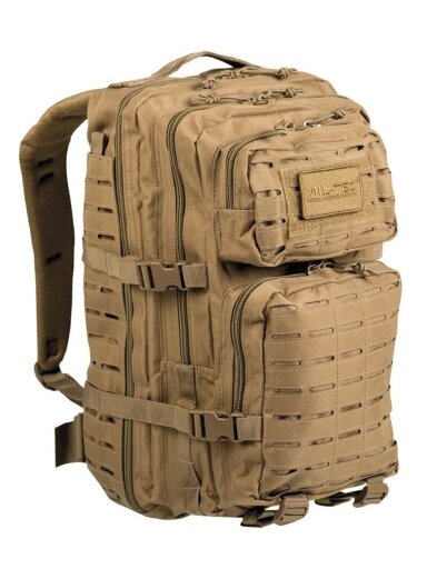 Mil-Tec Laser Cut Assault kuprinė Large 36L, coyote Mil-Tec Laser Cut Assault kuprinė Large 36L, coyote