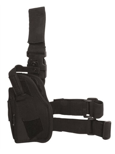 Mil-Tec Žemo važiavimo dėklas kairėje 16141002, juoda