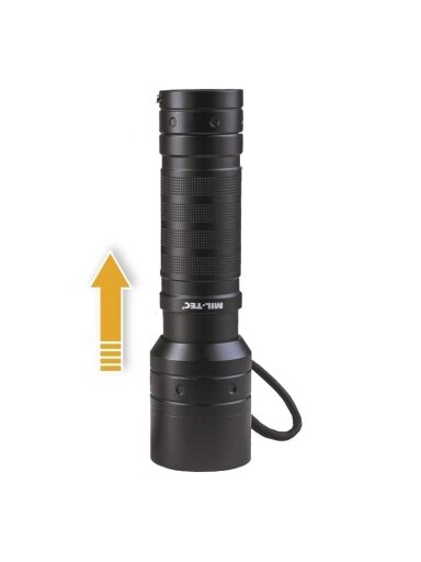 MIL-TEC Mission 520 Flashlight 15153400 juoda MIL-TEC Mission 520 Flashlight 15153400 juoda