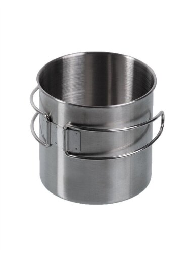 MIL-TEC Nerūdijančio plieno puodelis 800ml (lanksčia asa)