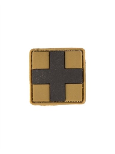 MIL-TEC Pirmos pagalbos pleistras su kabliuku ir kilpa smėlinė 2,5x2,5 cm