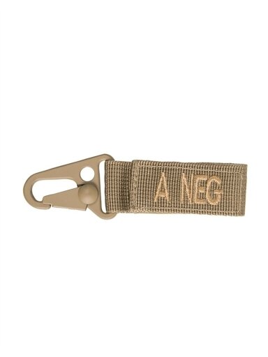 Mil-Tec Taktiškumas. Keyholder Blood A Negative 5 vnt./pak 15917205, alyvžalia
