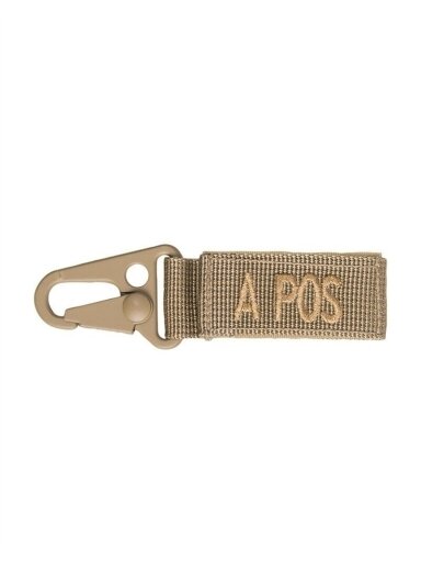 Mil-Tec Taktiškumas. Keyholder Blood A Positive 5 vnt./pak 15917105, alyvžalia
