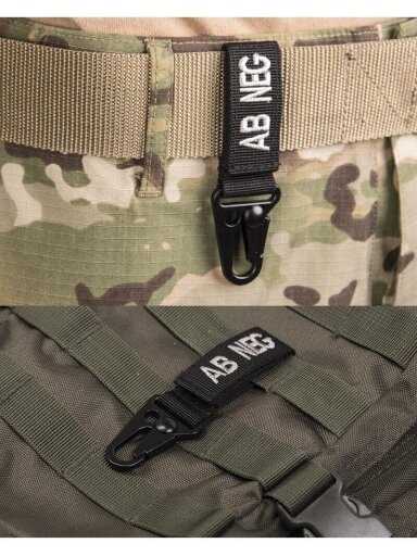 Mil-Tec Taktiškumas. Keyholder Blood Ab Negative 5 vnt./pak 15917602, alyvžalia