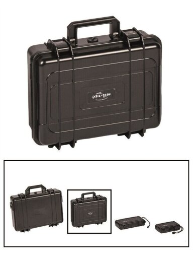 MIL-TEC transportavimo dėžė 280x230x98mm nepralyda vandeniui juoda