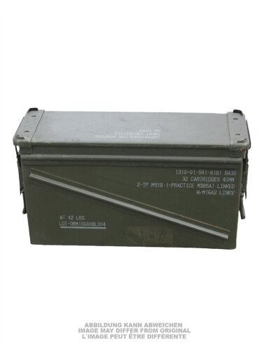 Mil-Tec Naudota US Lg 40mm metalinė šovinių dėžė 91592700