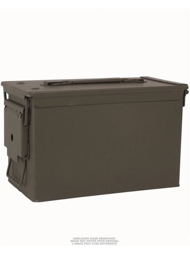 Mil-Tec JAV vidutinio metalo Cal.50/5.56 šovinių dėžė, kaip nauja 91592650