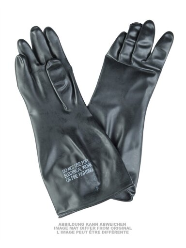 Mil-Tec Naudotos US guminės pirštinės 91259670, juoda