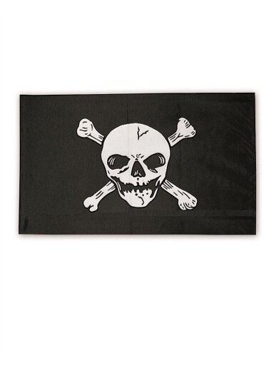 MIL-TEC vėliava Pirate (Jolly Roger) juoda