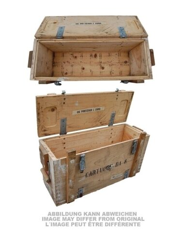 Mil-Tec Naudota medinė šovinių dėžė 65x23x32cm 91593100, alyvžalia