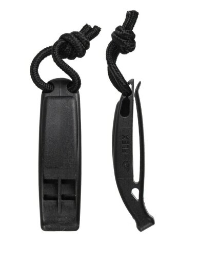 MIL-TECSignalizacinis švilpukas Tactical Molle juoda