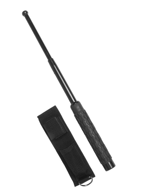 MIL-TEC teleskopinis lazdynas su krepšeliu 20/53 cm juoda