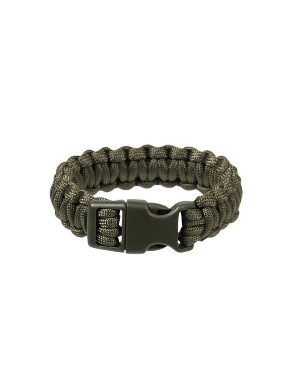 MIL-TEC 22mm Para Bracelet W. Plastic Closure paracord apyrankė alyvžalia MIL-TEC 22mm Para Bracelet W. Plastic Closure paracord apyrankė alyvžalia
