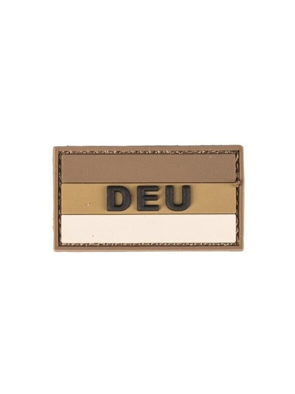 MIL-TEC 3D Patch Vokietijos dykuma PVC smėlinė su kabliuku ir kilpa 5,5x3cm MIL-TEC 3D Patch Vokietijos dykuma PVC smėlinė su kabliuku ir kilpa 5,5x3cm