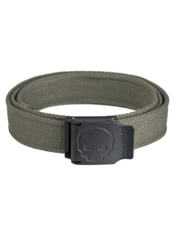 MIL-TEC takinis diržas 40mm Kaukolė alyvžalia