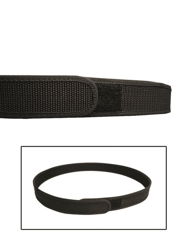 MIL-TEC taktinis diržas 40mm su kabliuku ir kilpa juoda MIL-TEC taktinis diržas 40mm su kabliuku ir kilpa juoda