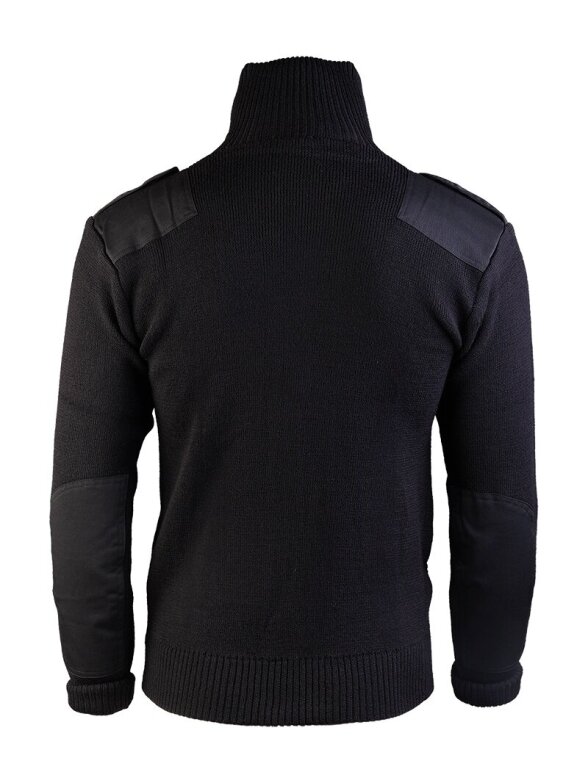 MIL-TEC Megztinis Cardigan 80/20 juoda 1