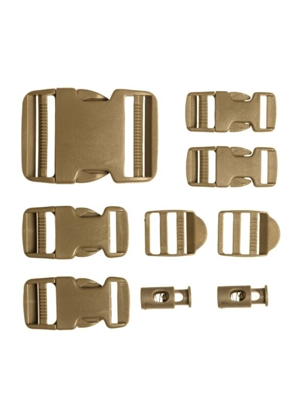 MIL-TEC 9-dalių sagtyvų rinkinys 13458005 smėlinė MIL-TEC 9-dalių sagtyvų rinkinys 13458005 smėlinė