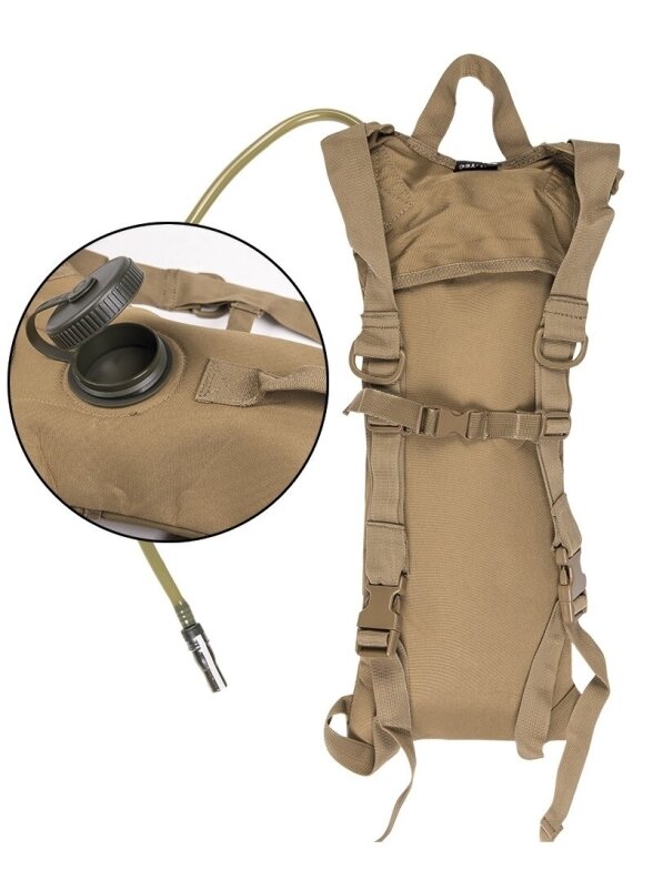 MIL-TEC Basic Water Pack With Straps kuprinė smėlinė 1
