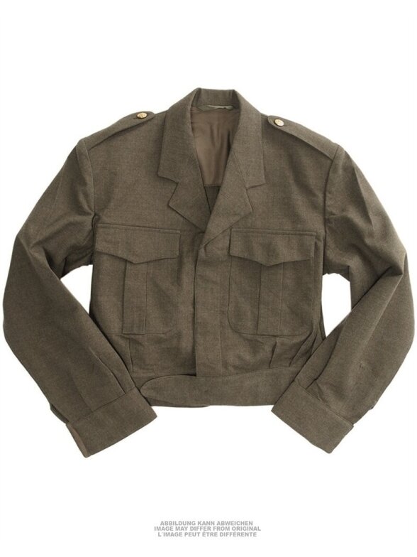 MIL-TEC Belgian Ike Jacket karinė striukė alyvžalia MIL-TEC Belgian Ike Jacket karinė striukė alyvžalia
