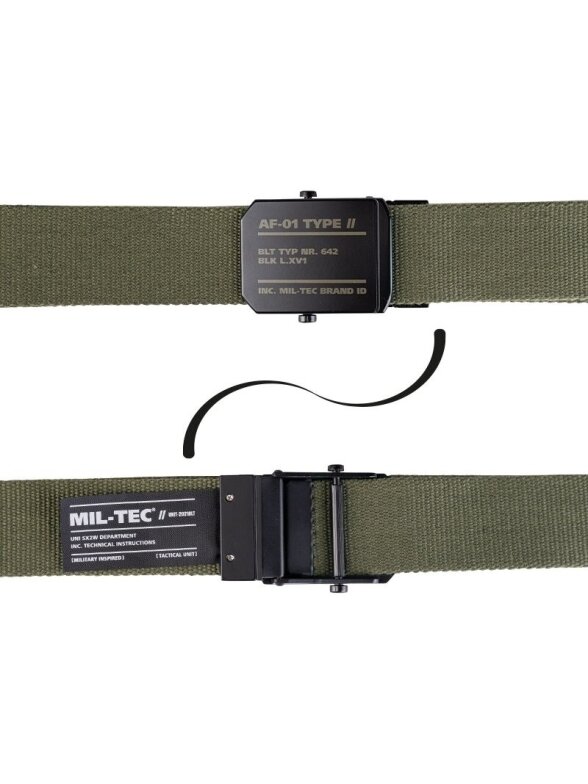 MIL-TEC diržas Af-01 40 mm alyvžalia 1