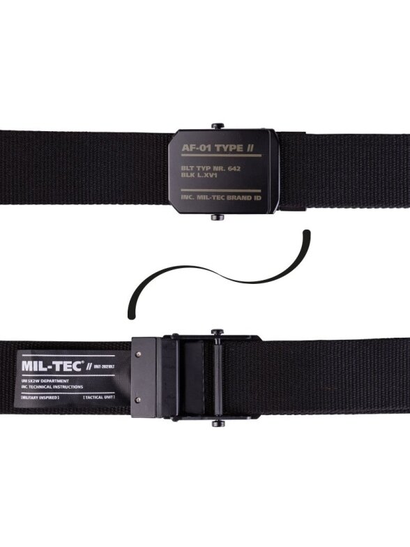 MIL-TEC diržas Af-01 40 mm juoda 1 MIL-TEC diržas Af-01 40 mm juoda 1