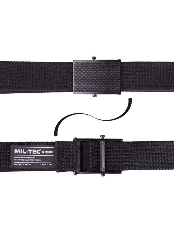 MIL-TEC diržas „bw Type" 40 mm juoda 1 MIL-TEC diržas „bw Type" 40 mm juoda 1