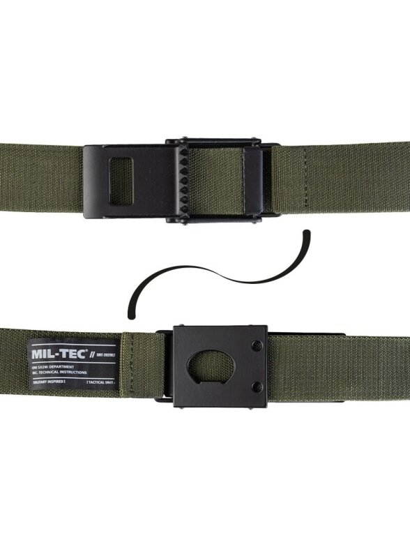 MIL-TEC Taktinis Diržas "Defense" Flex 40 mm alyvžalia 1