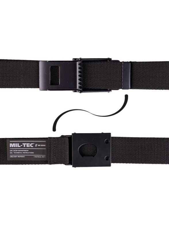 MIL-TEC Takinis diržas "Defense" Flex 40mm juoda 1
