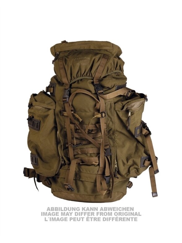 MIL-TEC Brit. ′berghaus′ Backpack 100l W.side Pock.used 91403530 alyvžalia
