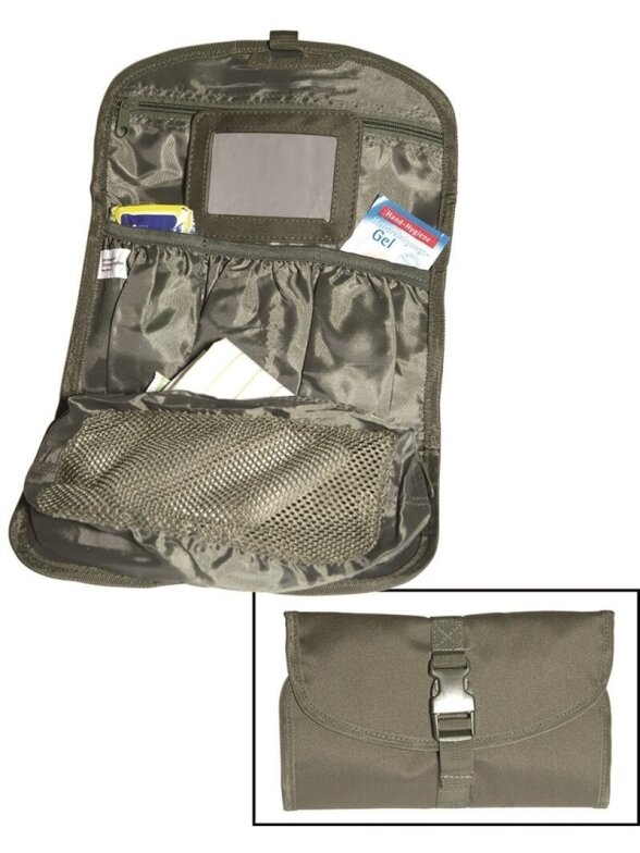 MIL-TEC British Toilet Bag tualeto krepšys alyvžalia MIL-TEC British Toilet Bag tualeto krepšys alyvžalia