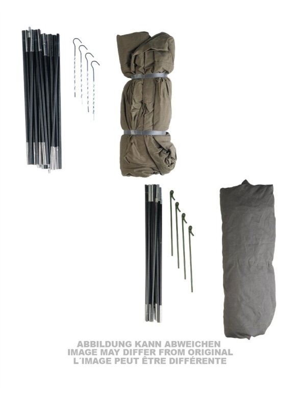 MIL-TEC Brit.mosquito Net W.poles F.us Field Cot Used 91444460