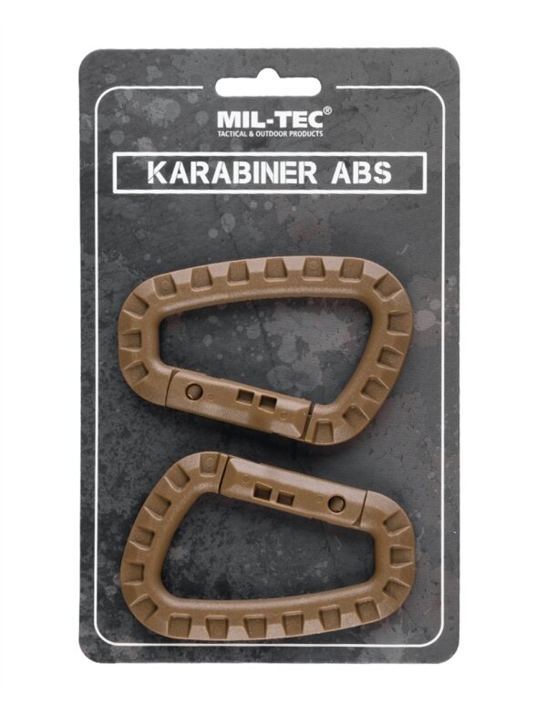 MIL-TEC Karabinas Abs (2 vnt./blistelyje) smėlinė