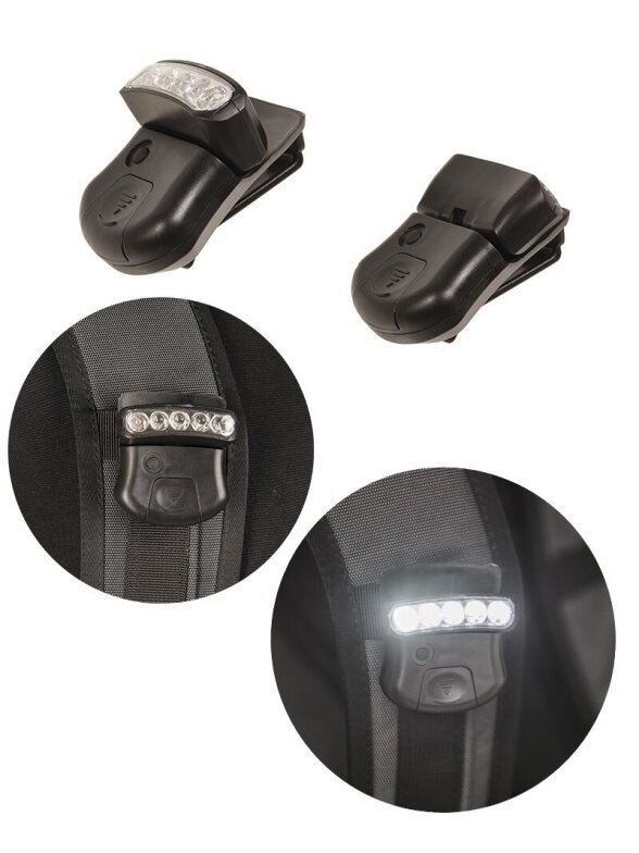 MIL-TEC Clip Light 5 LED žibintuvėlis juoda 1 MIL-TEC Clip Light 5 LED žibintuvėlis juoda 1