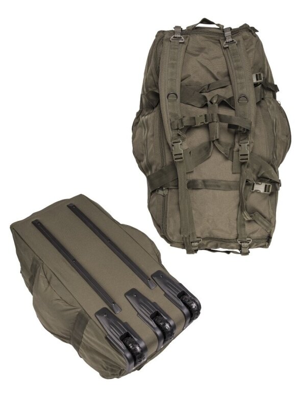 MIL-TEC Combat Duffle Bag dėžė su ratukais alyvžalia 1