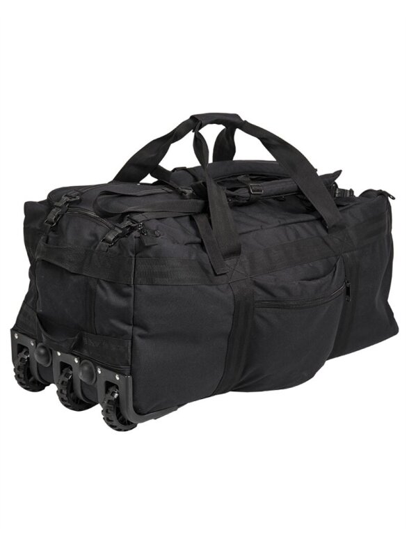 MIL-TEC Combat Duffle Bag kulamaištis su ratukais 13854002 juoda