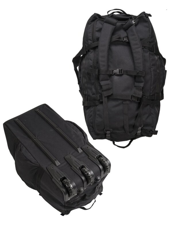 MIL-TEC Combat Duffle Bag kulamaištis su ratukais 13854002 juoda 1