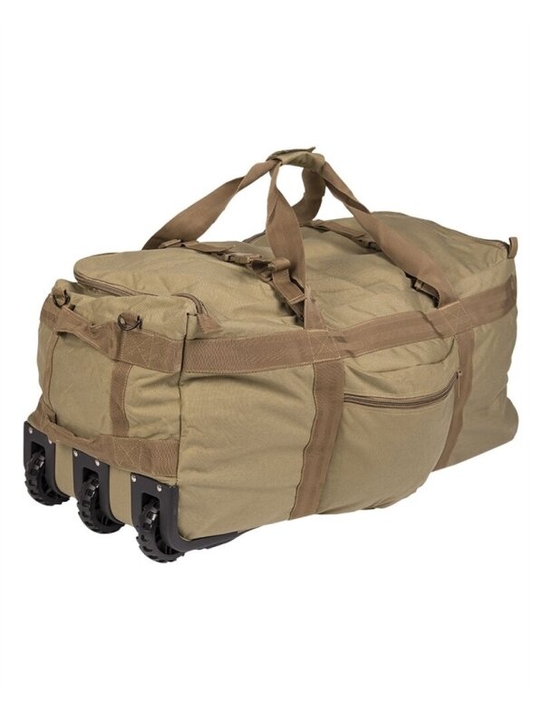 MIL-TEC Combat Duffle Bag su ratukais 13854005 smėlinė