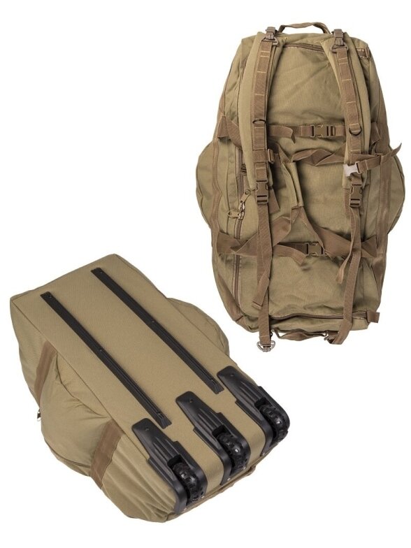 MIL-TEC Combat Duffle Bag su ratukais 13854005 smėlinė 1