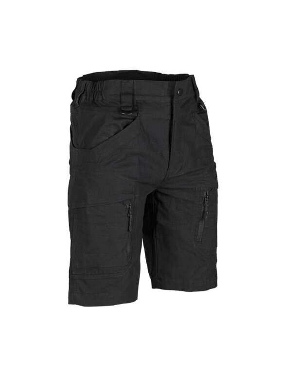 MIL-TEC Cotton Assault Shorts Ripstop šortai juoda