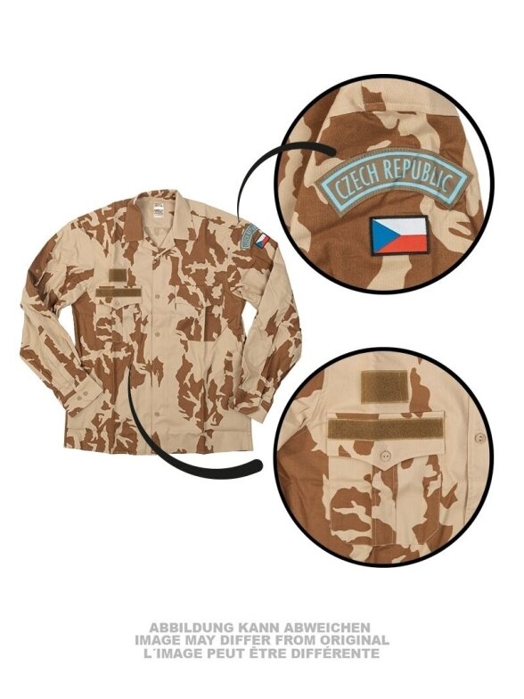 MIL-TEC Czech Desert Field Shirt Long Sleeves smėlinė marškiniai 1
