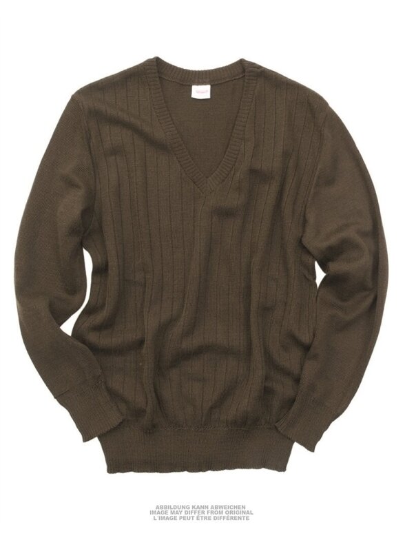 MIL-TEC Czech M85 V-neck Sweater Like New 91083150 alyvžalia MIL-TEC Czech M85 V-neck Sweater Like New 91083150 alyvžalia