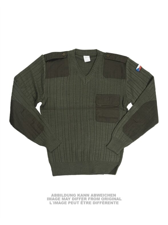 MIL-TEC Czech M97 V-neck Sweater Like New 91083140 alyvžalia