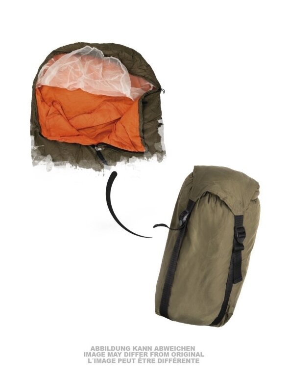 MIL-TEC Czech /orange Thinsul. Sleeping Bag Summer Used 91414730 alyvžalia 1