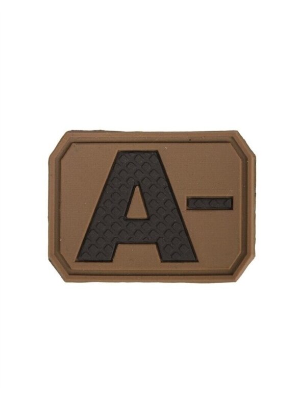 MIL-TEC Dark 3D Blood Type Patch A Negative našlaitė alyvžalia MIL-TEC Dark 3D Blood Type Patch A Negative našlaitė alyvžalia