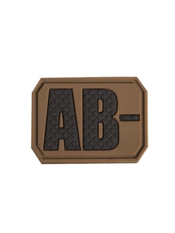 MIL-TEC Dark 3D Blood Type Patch Ab Negative našlaitė alyvžalia MIL-TEC Dark 3D Blood Type Patch Ab Negative našlaitė alyvžalia