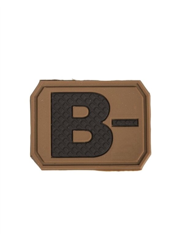 MIL-TEC Dark 3D Blood Type Patch B Negative krūvio našas alyvžalia MIL-TEC Dark 3D Blood Type Patch B Negative krūvio našas alyvžalia