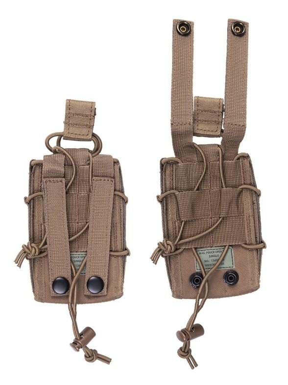 MIL-TEC Dark Open Top Magazine Pouch Single žurnalo krepšelis smėlinė 1