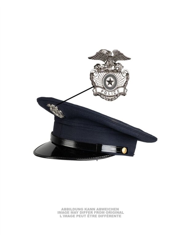 MIL-TEC Visor kepurė US Police tipo su ženklu mėlyna MIL-TEC Visor kepurė US Police tipo su ženklu mėlyna